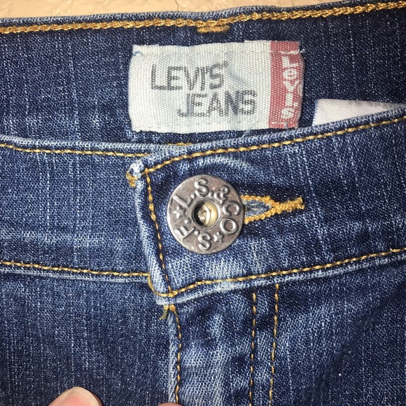Vintage Levi Strauss and Co Dark Wash Boot Cut Denim Jeans Size 9S or 28/30 - Picture 11 of 12